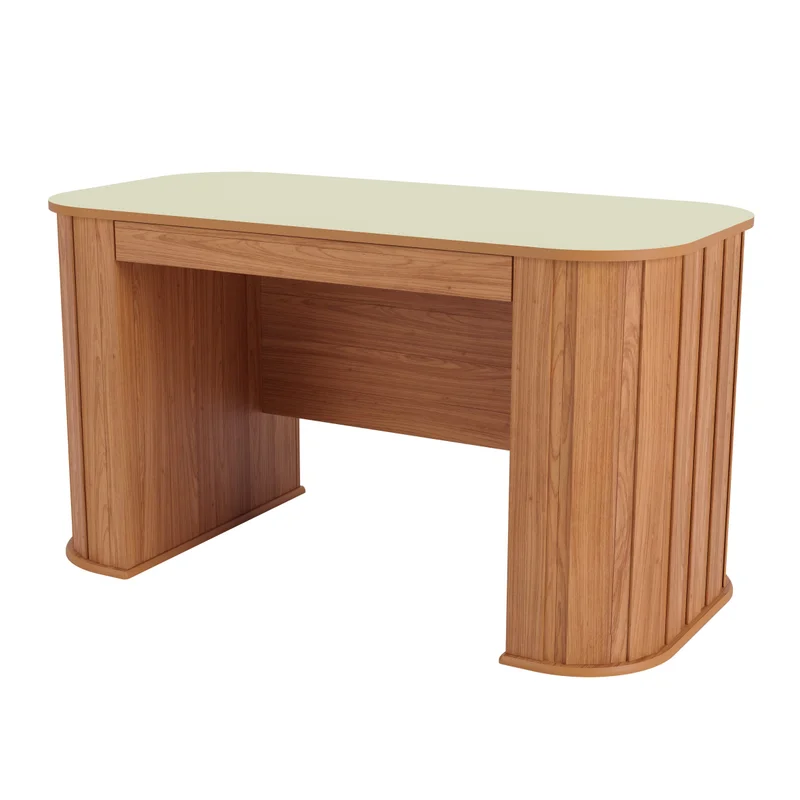 Escritorio Munich Curvo Mesa de Oficina C/1 Cajon 135cm 100% MDF - Escritorios, Uruguay | Balton, vista 13