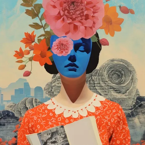 Floral Dreamer Reader en Multicolor - Láminas, Uruguay | Mara Estudio