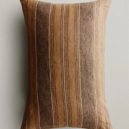 FUNDA COJÍN LINO RAYAS en Multicolor - Textiles, Uruguay | Zara Home