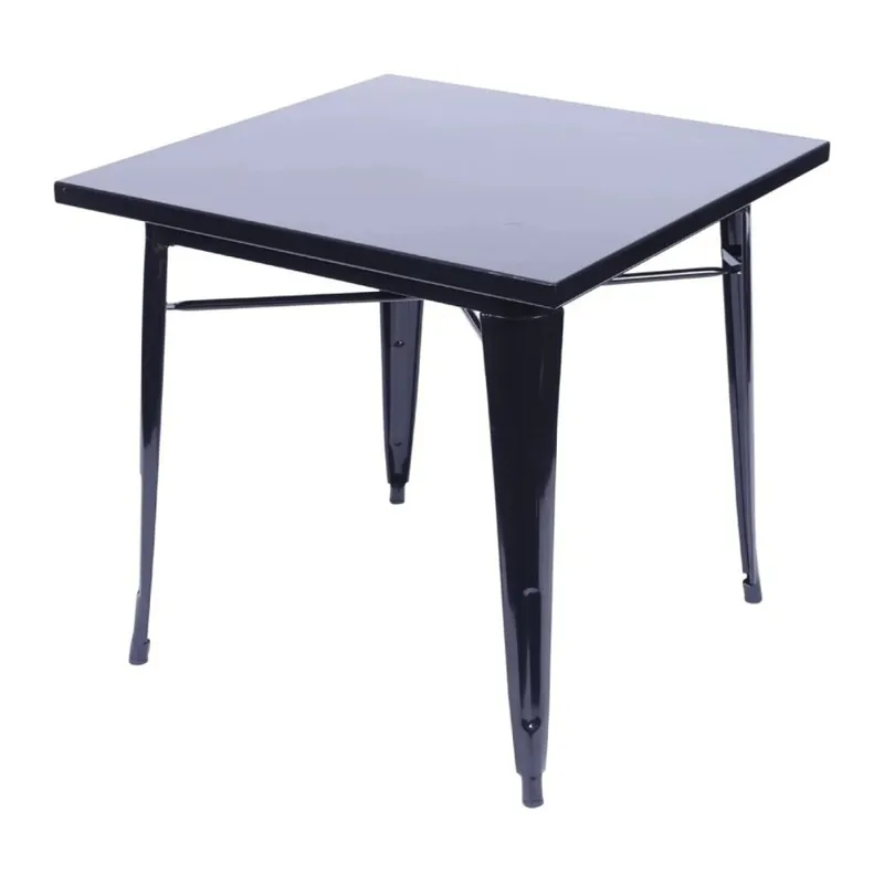 Mesa Titan - Metal Negro en Negro - Mesas de comedor, Uruguay | Rústico Hogar