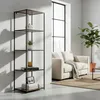 ESTANTERIA 5 NIVELES 45X30X150CM MADERA Y METAL en Negro - Bibliotecas, Uruguay | Koz, vista 2 de 3