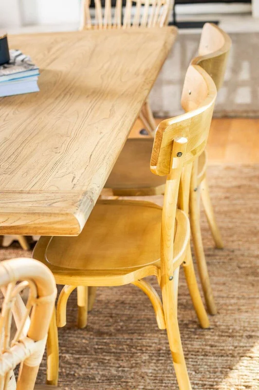 MESA COMEDOR DE OLMO ISABEL - 1.60 X 0.90 MTS en Madera natural - Mesas de comedor, Uruguay | La Iberica, vista 25
