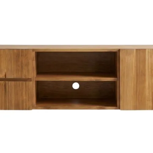 Rack IRON MUESTRA en Negro - Muebles para TV, Uruguay | Finkel