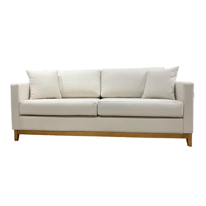 Sofá Felini 2 Cuerpos (160cm) – Blanco Aqua Block en Blanco - Sillones y sofás, Uruguay | Berna home