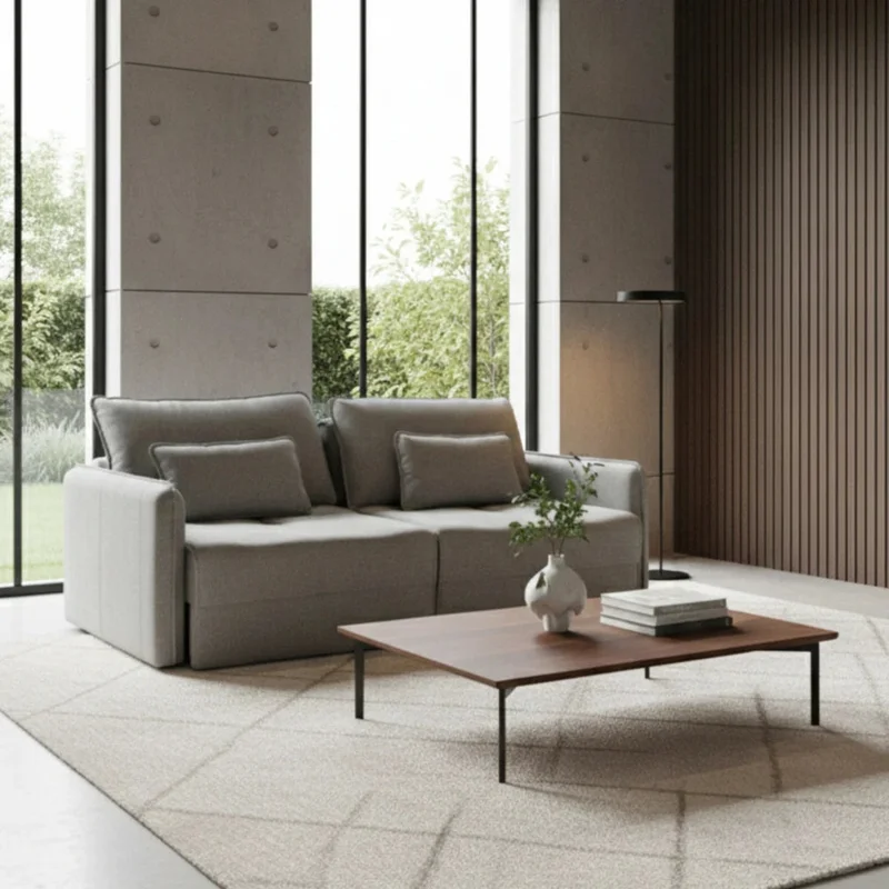 Sillón Cama Nord 3 Cuerpos - Extensible - Gris en Gris - Sillones y sofás, Uruguay | Ecowood, vista 3