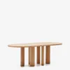 Mesa ovalada Mailen - en chapa de fresno con acabado natural Ø 220 x 105 cm en Madera natural - Mesas de comedor, Uruguay | Kavehome, vista 1 de 7
