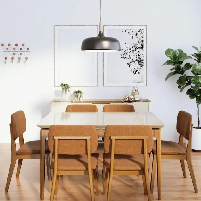 Mesa de Comedor Wind - Rectangular - Línea Nevada en Multicolor - Mesas de comedor, Uruguay | Ecowood, vista 3