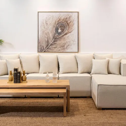 Sofa Atenas Con Isla en Beige - Sillones y sofás, Uruguay | Marvic