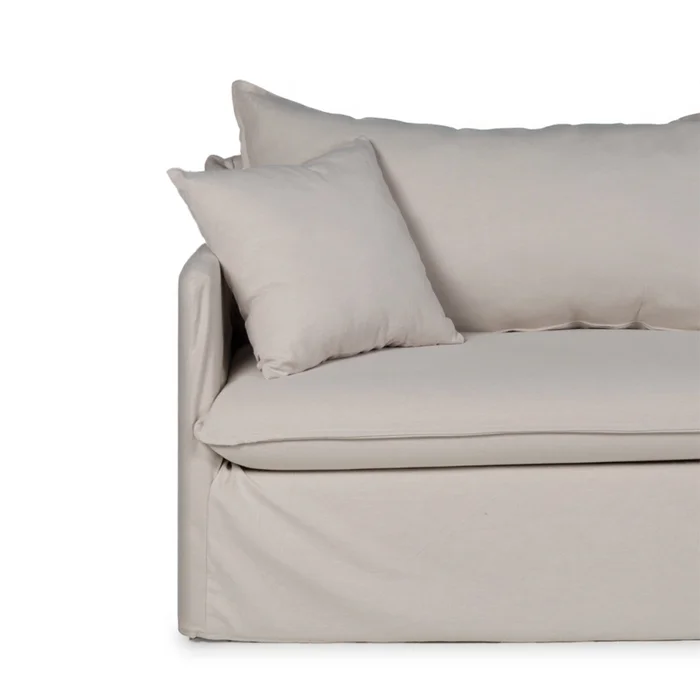 Sofá Snow con Funda - Tela Rústica - 3 cuerpos - TD5260-1635 (Beige) en Beige - Sillones y sofás, Uruguay | NYR, vista 3
