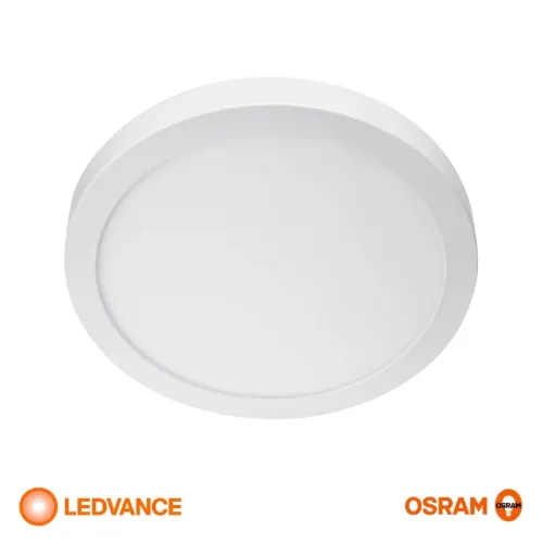 Panel LED LEDVANCE OSRAM Slim Redondo De Adosar 24W Luz Cálida en Blanco - Lámparas colgantes, Uruguay | Serlux