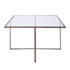 Mesa Auxiliar Vidrio Gris Strasburg 779206 Bronce en Dorado - Mesas de living, Uruguay | Divino, vista 3 de 4