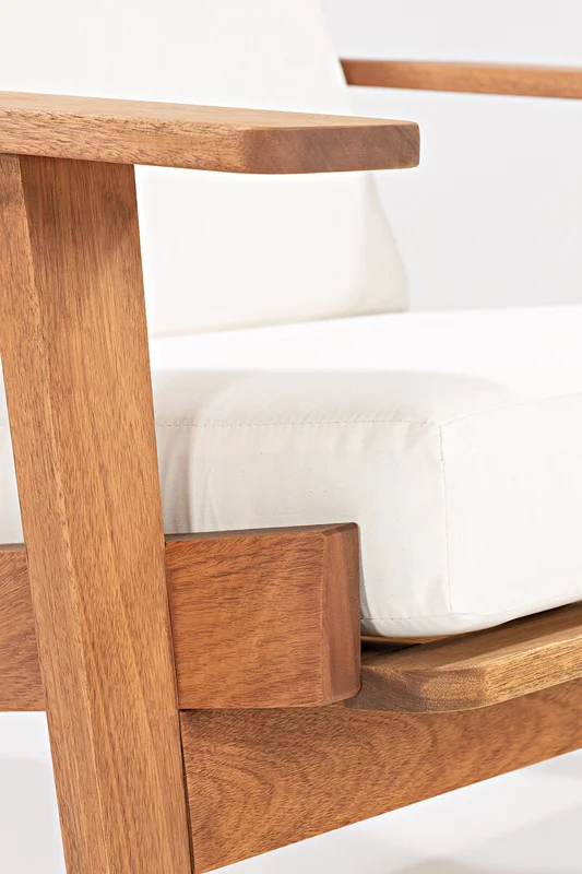 POLTRONA LOTUS ACQUABLOCK CRUDO 93x87x86CM JATOBA en Madera natural - Muebles para el exterior, Uruguay | Vinibel, vista 6