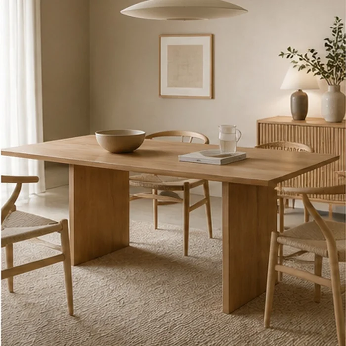Mesa de Comedor Wood 01 en Madera natural - Mesas de comedor, Uruguay | Samic