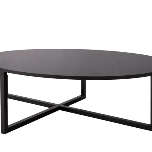 Mesa Oval AMBAY en Negro - Mesas de living, Uruguay | Finkel
