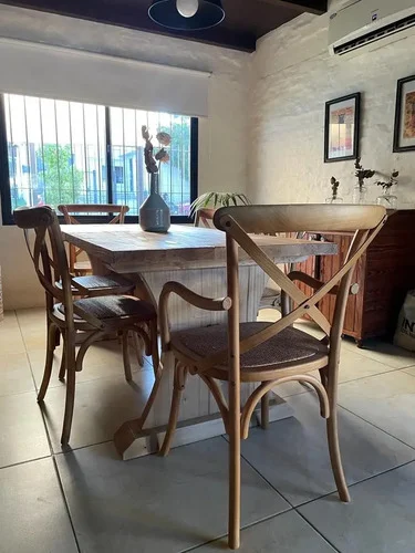 Juego Comedor Madera Maciza Campo Ozark 6 Sillas Vienesas A Eleccion en Madera natural - Mesas de comedor, Uruguay | Ozark Home, vista 3
