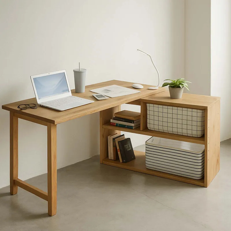 Escritorio Madera Natural-beige Oxford en Madera natural - Escritorios y sillas de escritorio, Uruguay | Divino