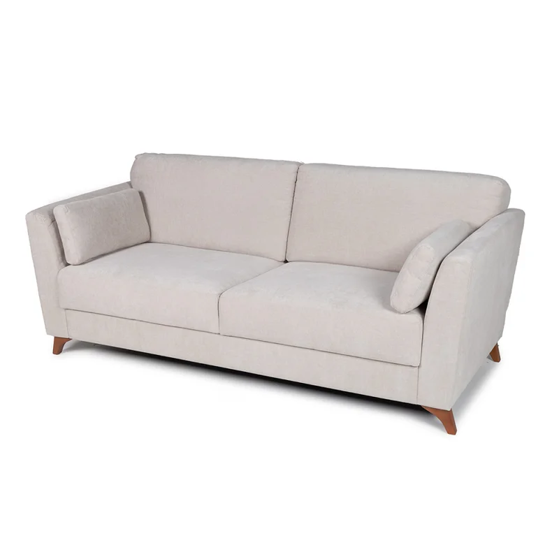 Sofá Capri - Tela Microfibra - 3 cuerpos - Kruger 02-152 (Beige) en Beige, Uruguay | Nyr, vista 6