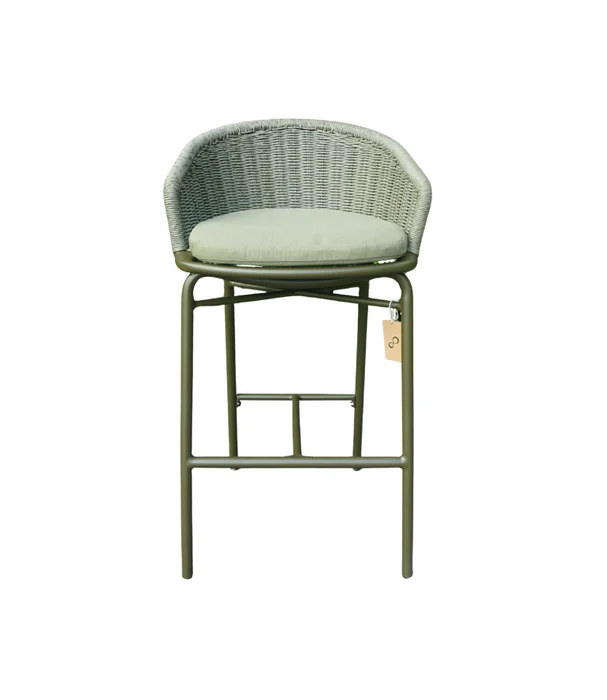 SILLA ALTA IBIZA CON ALMOHADÓN en Verde - Butacas, banquetas y puffs, Uruguay | Más Infinito Casa