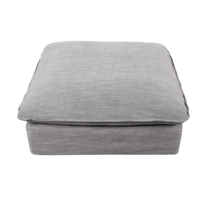 Puff Tela-premium Gris Bahamas en Gris - Sillones y sofás, Uruguay | Divino, vista 3