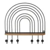REPISA PERCHERO 6 COLGADORES METAL Y MADERA 40X40X8.5 CM - Percheros y colgadores, Uruguay | Decohogar, vista 2 de 3