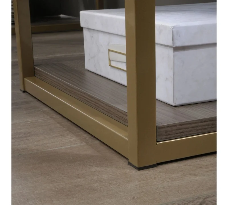 Escritorio Doble Cajonera y Estante Inferior - Sauder - Linea International Lux en Madera natural - Escritorios, Uruguay | Ecowood, vista 3