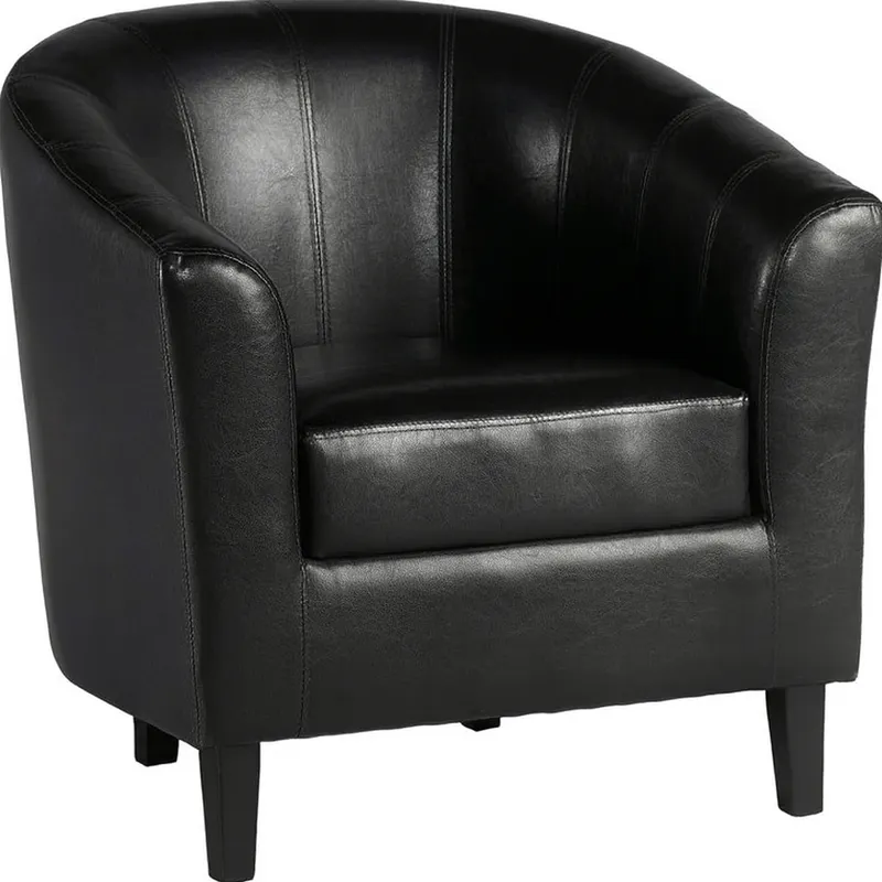Butaca Sillon Sofa Poltrona Living Comedor Negro Bahia en Negro - Butacas, banquetas y puffs, Uruguay | Muebles Express