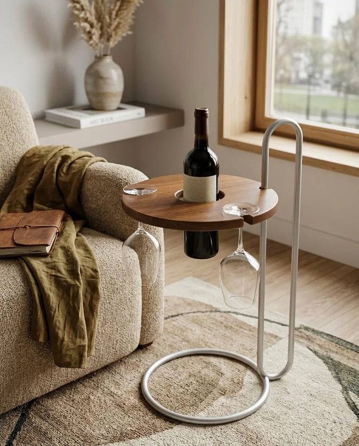 MESA DE LATERAL VIENA en Madera natural - Muebles, Uruguay | Indrana, vista 2