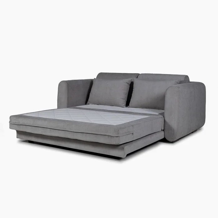 Sofá Cama Parma - Tela Microfibra - TC1011 (Grafito) en Gris, Uruguay | NYR, vista 2