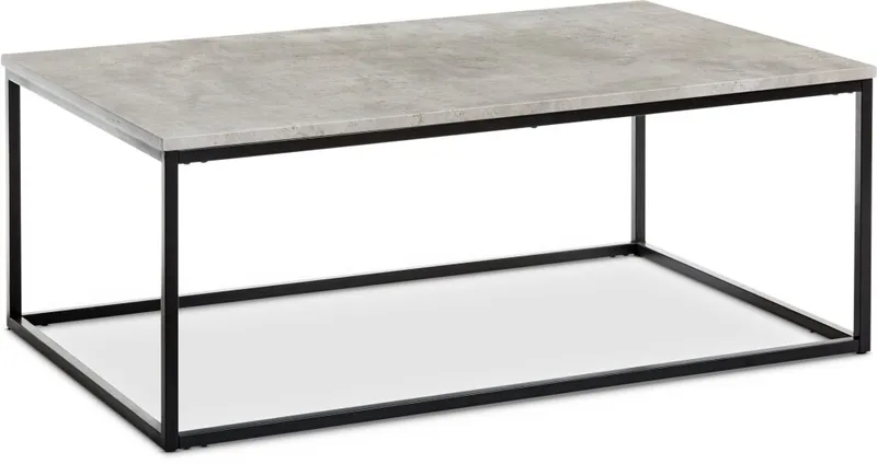 Mesa de centro DOKKEDAL 75x115 hormigón en Negro - Mesas de arrimo, Uruguay | JYSK