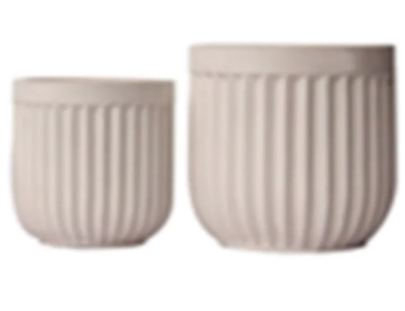 Maceta BRILLEAND natural 2u/set en Madera natural - Muebles para el exterior, Uruguay | JYSK