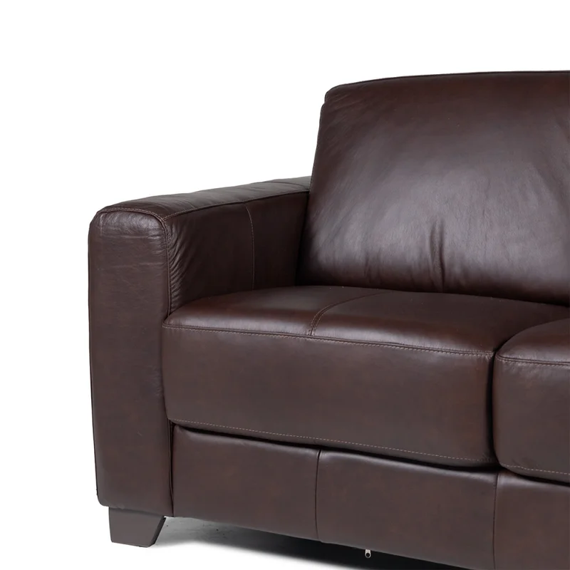 Sofá Napoli - Cuero Advanced - 2 cuerpos - Havana - (Preventa) en Gris - Sillones y sofás, Uruguay | Nyr, vista 5