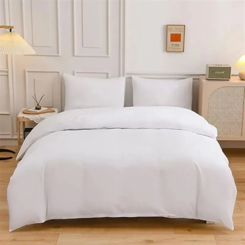 Funda Nordica 1 Plaza - Blanco / Liso en Blanco - Dormitorio, Uruguay | La Cueva Muebles