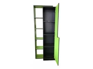 Biblioteca con repisa y 2 puertas Nogal/Negro en avena/blanco, avena/negro, negro/rojo, negro/azul, negro/verde - Bibliotecas, Uruguay | Quesal, vista 15