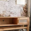 Rack 160cm - Madera de Pino y Rattan Natural - Linea Yakarta - Muebles para TV, Uruguay | Berna home, vista 10 de 11