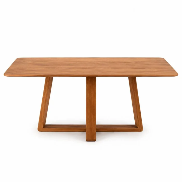 Mesa de Comedor Wood - 120 x90 - Canela en Blanco, Uruguay | NYR, vista 3