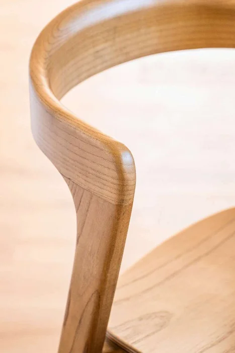 SILLA DE BAR BONHAM - MIEL en Madera natural - Sillas, Uruguay | La Iberica, vista 5