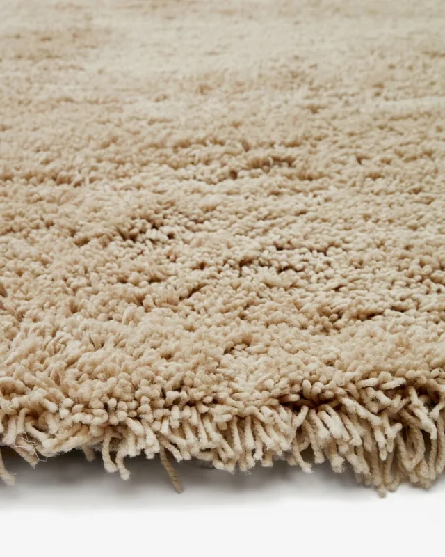 Alfombra Neade de algodón y poliéster beige 200 x 300 cm en Beige - Alfombras, Uruguay | Kavehome, vista 3