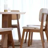 Silla de Comedor Classic Madera Targuí y Lino Beige - Sillas, Uruguay | Berna home, vista 3 de 4