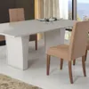 MESA COMEDOR - LACA BLANCA - VIDRIO BLANCO en Blanco - Mesas de comedor, Uruguay | Champagne Home, vista 2 de 4