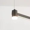 Colgante Led lineal doble color negro 40w Dimerizable en Negro - Lámparas colgantes, Uruguay | Iluminica, vista 4 de 6