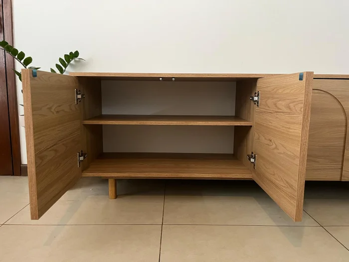 Rack Arco 180 cm – Olmo en Madera natural - Muebles para TV, Uruguay | Berna home, vista 3