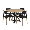 Juego de Comedor Mesa louvre olmo + 4 silla Belloch negra - Sillas, Uruguay | Berna home, vista 1 de 4