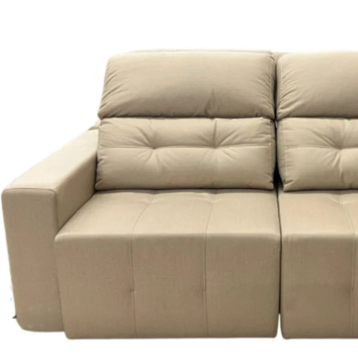 Sillón 2127 Reclinable | Eucalipto Certificado CARB | Asiento Retráctil - 2.00 / Beige en Beige - Sillones y sofás, Uruguay | Urumobil, vista 2