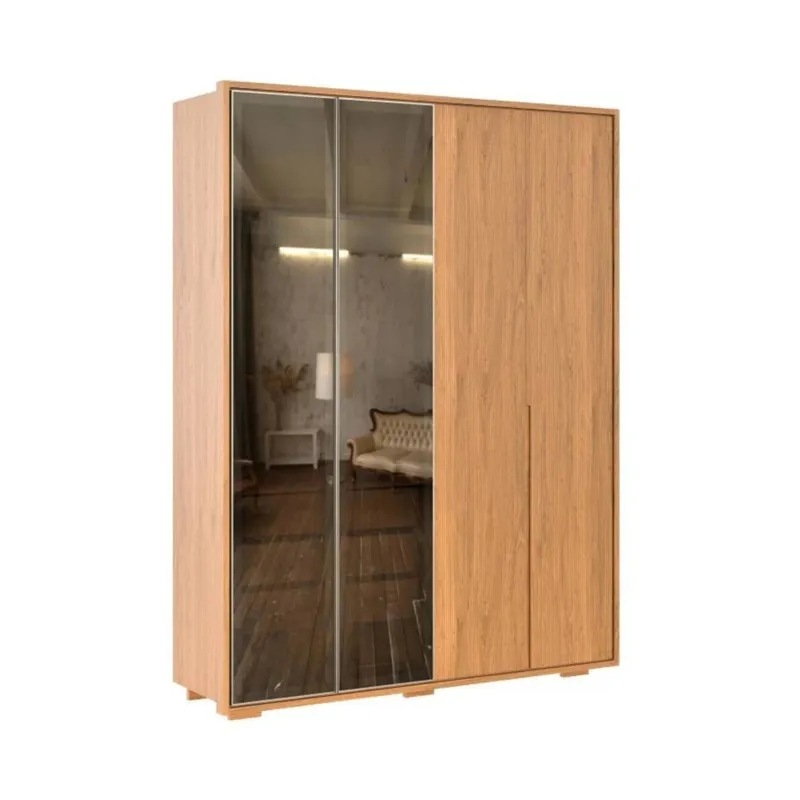 Ropero Puertas Batientes Reflect 1.8 - Nordik - Marrón en Marrón - Roperos y placares, Uruguay | Ecowood