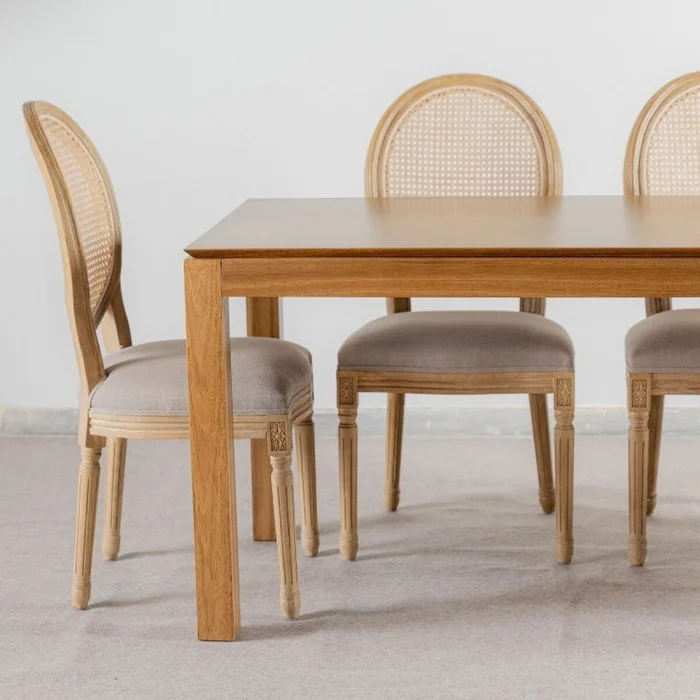 Mesa Punta Diamante en Madera natural - Mesas de comedor, Uruguay | Fábrica Italiana, vista 4