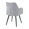 Silla Giratoria Lusso - Tela Rústica - W83 (Gris) en Gris - Butacas, banquetas y puffs, Uruguay | NYR, vista 3 de 5