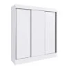 Ropero Placard 3 Puertas Corredizas 2 Cajones Dormitorio (Blanco) en Blanco - Roperos y placares, Uruguay | Soy Hogar, vista 3