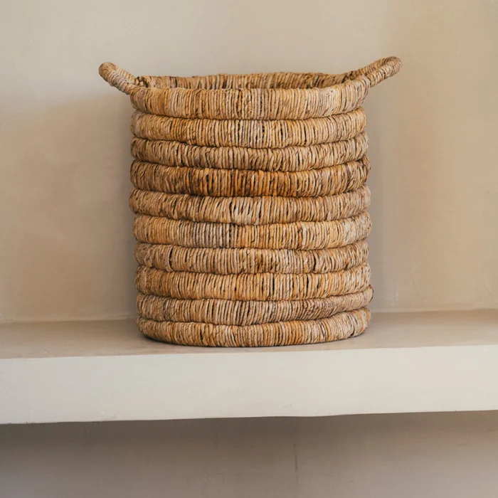 Canastos de Fibra de Banana Soleros Set x2 | Casakos en Marrón - Butacas, banquetas y puffs, Uruguay | Casakos, vista 5