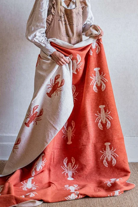 MANTA AUSTRIACA - LANGOSTAS - Textiles, Uruguay | La Iberica