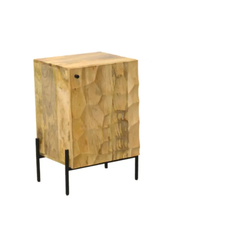 M263 Mesa de luz 45x40x70 en Madera natural - Mesas de luz, Uruguay | Victoriana